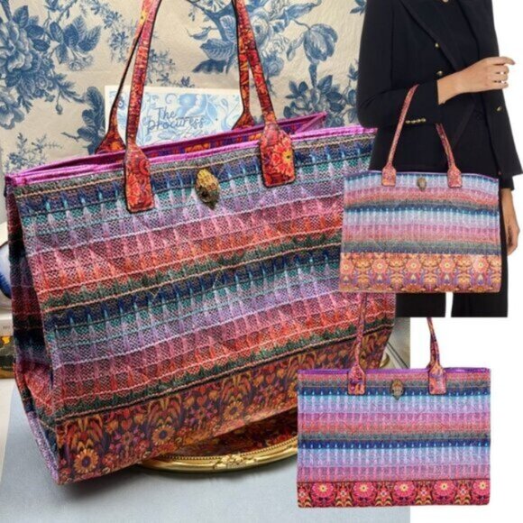 🆕 KURT GEIGER LONDONN 🧿 X MATTHEW WILLIAMSON Large Square Woven Shopper Tote